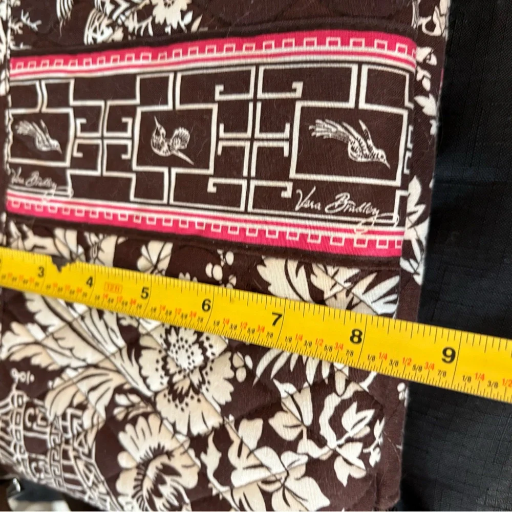 VERA BRADLEY Imperial Toile Mini Laptop Case/ IPad bag / Strap hard case padded